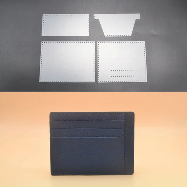 

1 Set DIY Pvc Stencil Template FOR Making Small Card Holder Leather Craft Sewing Pattern Mini Wallet