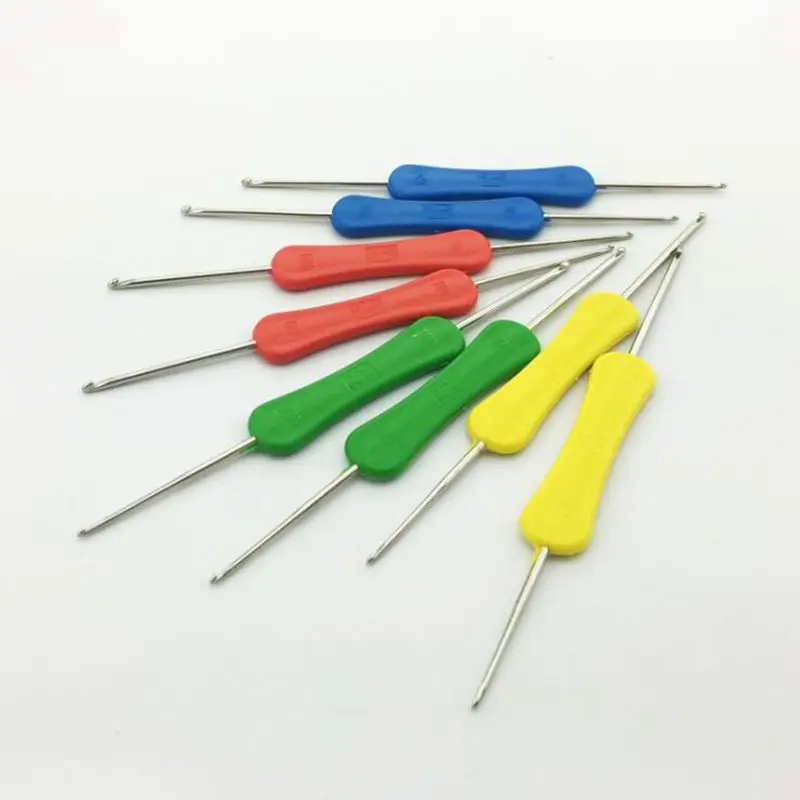 

5pcs/lot 1.0-2.0 Double Heads Sewing Needles Crochet Hooks Yarn Sewing Tools Weave Sweater Craft DIY Handmade Knitting Needles