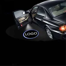 JingXiangFeng Benvenuti Porta Luce Del Proiettore Laser Dell’ombra Del Fantasma Della Lampada per Renault caso per daewoo 2 pz Led car styling Logo