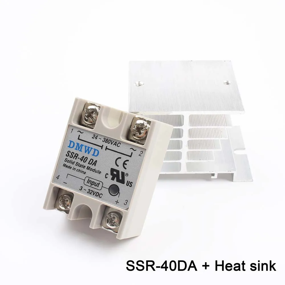 Цифровой регулятор температуры PID REX SSR40DA 40A с термопарой 220 В ~ 240 функцией