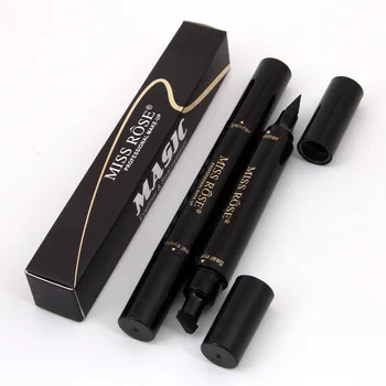 

2 in 1 Waterproof Eyeliner pencil Stamp Pencils Smooth Pigments Long Lasting Black Eye Liner Makeup 120pcs