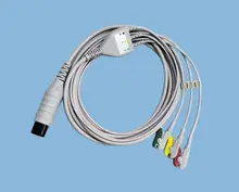Für Mindray Goldway Spacelabs WELCH ALLYN HP Nihon Kohden GE Nellcor ZOLL Colin BCI CSI 6pin EKG Kabel 3 Blei ein Stück IEC AHA