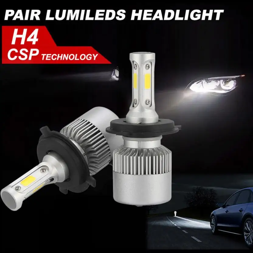 Car styling H4 180W 18000LM LED Headlight KIT HIGH LOW Beam Replace