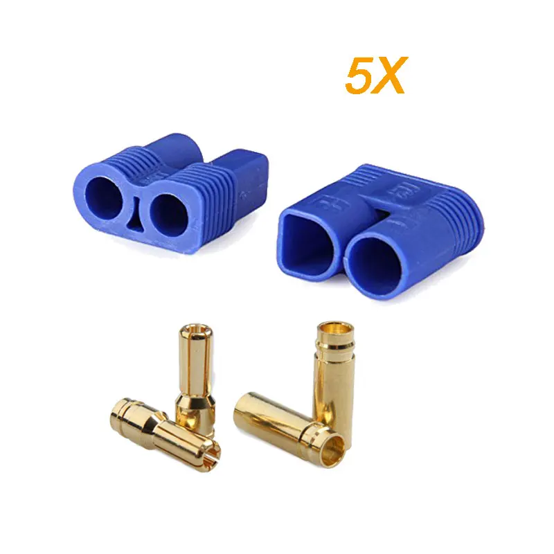 5 Pairs EC3 Male Female 3mm Type Battery Connector Gold Battery