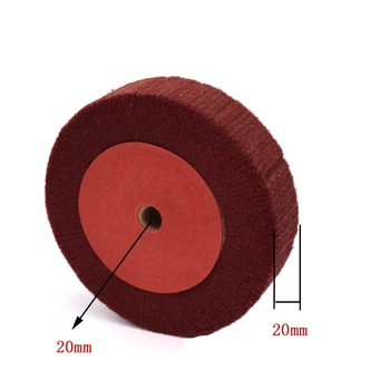 

URANN 1pcs 6" 8" 150mm 200mm Non-woven Scouring Pad Grinding Wheel Red Flap Mop Polishing Wheel Disc
