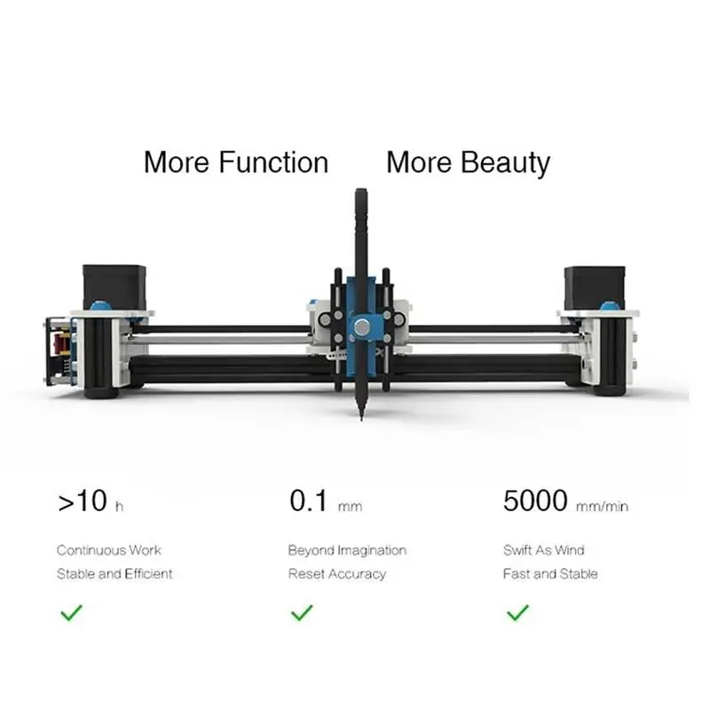 Мини XY 2 оси CNC плоттер ручка USB DIY Лазерный чертежный станок гравировка площадь 280x200 мм настольный чертежный робот