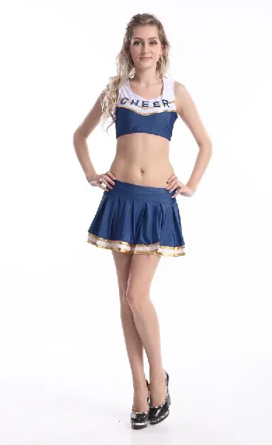 

2019 Sexy Cheerleader Dress Costume group support female Cheerleader Dress cosply costume green&Red&Purle&Blue