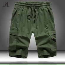 Мужские тактические шорты летние повседневные Модные мужские дышащие брюки однотонные пляжные мужские шорты на шнурке мужская одежда