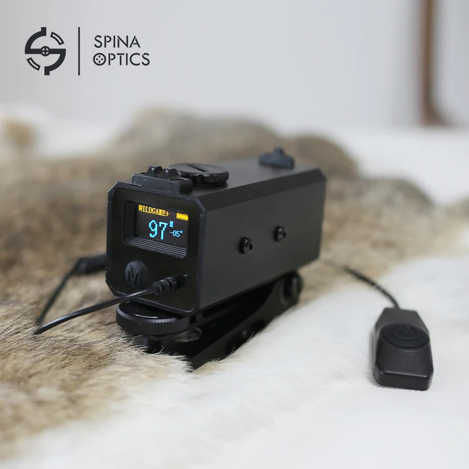 SPINA OPTICS 700m Mini Hunting Laser Rangefinder Outdoor Target Distance Meter Measurer For Rifle Scope Sight With Rail Mount 700m mini laser rangefinder for riflescope laser sight rifle scope mate laser scope distance meter for hunting ls002