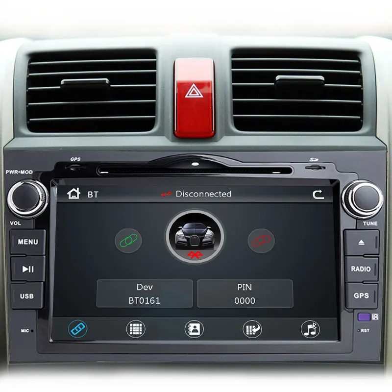 Discount 2 Din Car DVD Player Radio For Honda CRV CR-V 2006 2007 2008 2009 2010 2012 GPS Navigation System Multimedia Head Unit Audio 2