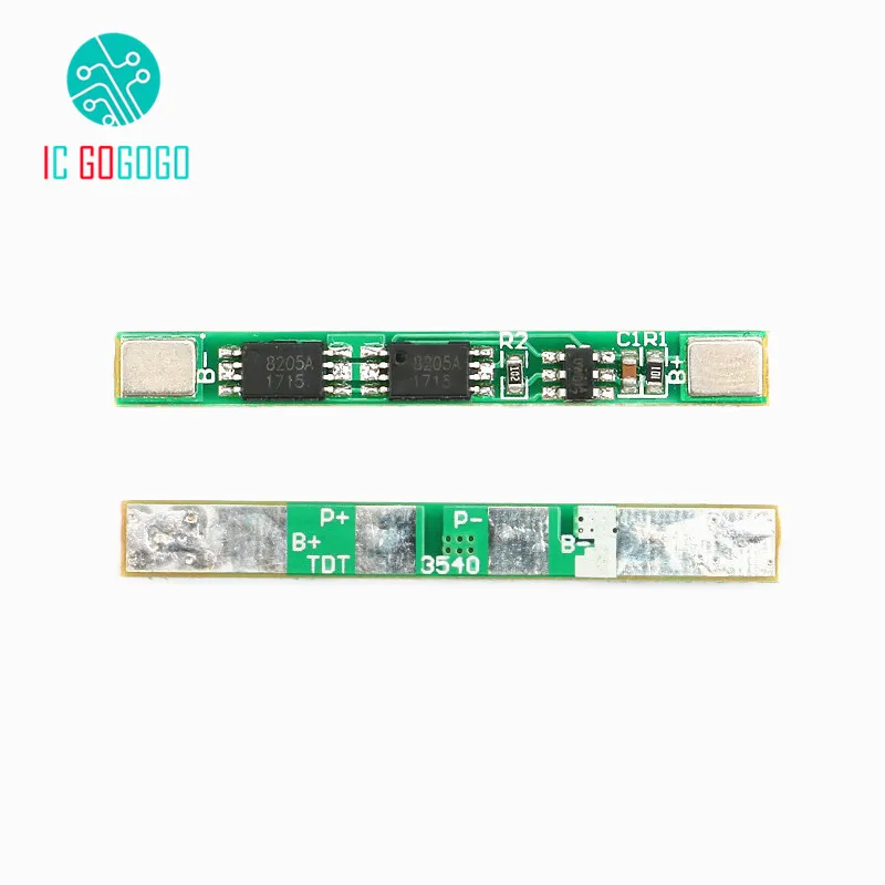 10pcs 1S 3.7V 18650 Lithium Battery Protection Board Overcharge Over