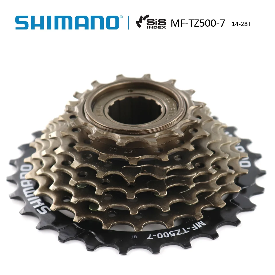 Звездочка велосипедная SHIMANO MF TZ500 7 свободное колесо 14 28T 34T сталь s для горных и