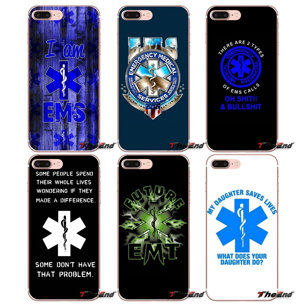 ТПУ чехол для iPhone X 4 4S 5 5S 5C SE 6 6S 7 8 Plus Samsung Galaxy J1 J3 J5 J7 A3 A5 2016 2017 EMT EMS медицинский