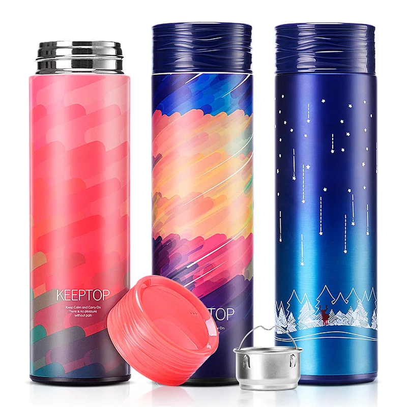 

High-end vacuum flask stainless steel cup creative straight cup gift custom vacuum flask fashion trend generation by generation