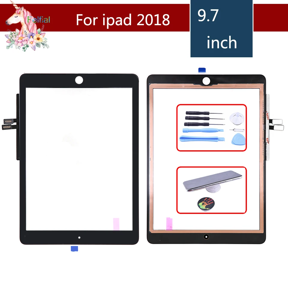 Front Touch Screen Digitizer Replacement For Apple iPad 2 3 Air 1 2 Pro 9.7/" Lot