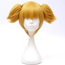 30 см Желтый Аниме вечерние женские косплей синтетический парик+ 2 хвоста H765363