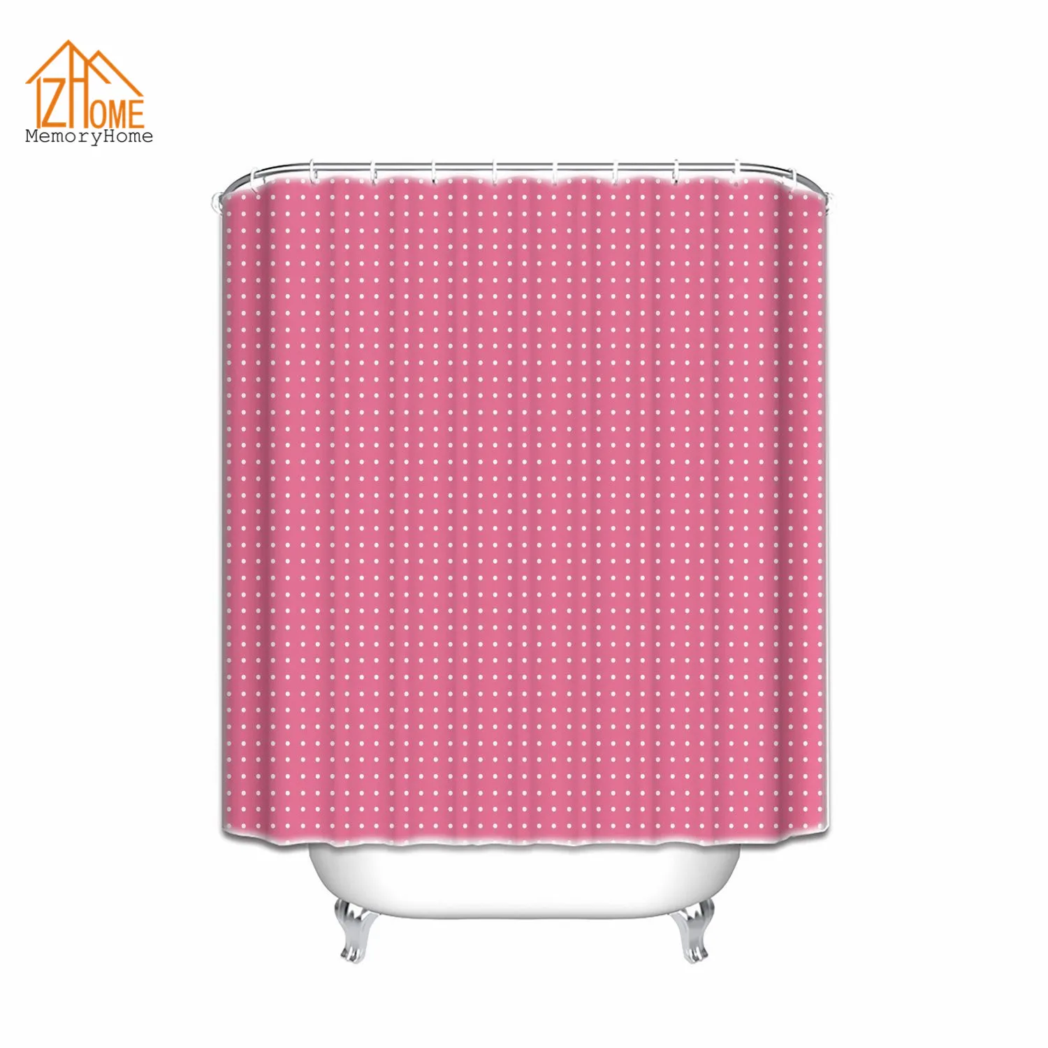 Memory Home Home Fashions Dot Daze Waterproof Shower Curtain Set Dots