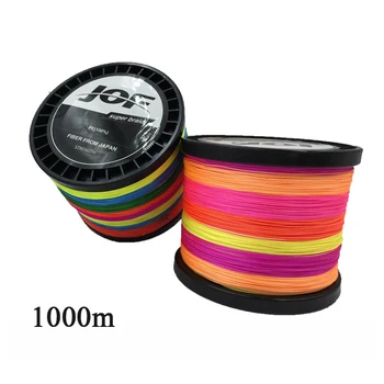 

JOF 8 Strands Fishing Line 1000m Colorful PE Big Horsepower Braided Fishing Line 8 Weaves Strong Braided Wire Multifilament