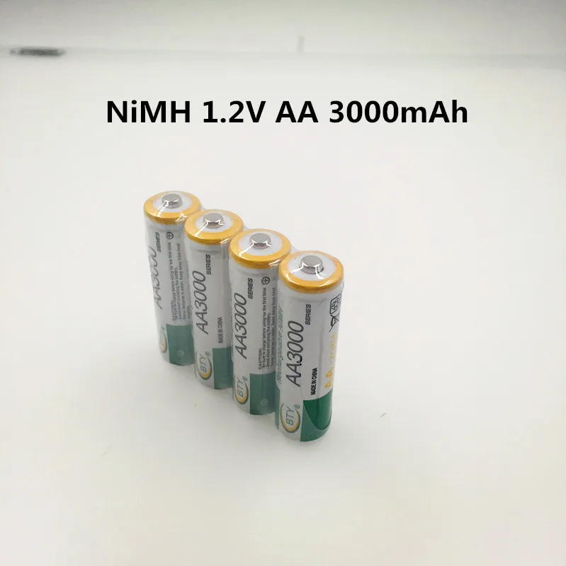 Daweikala AA 3000 1,2 V Quanlity перезаряжаемая батарея AA 3000mAh Ni-MH 1,2 V перезаряжаемая 2А батарея 3000