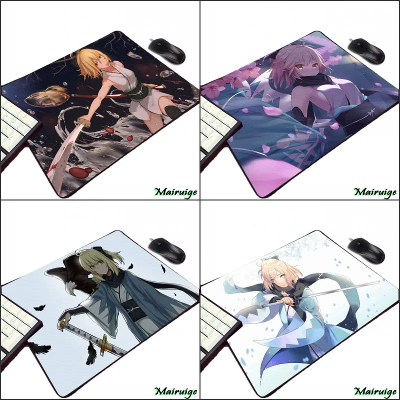 Mairuige KOHA ACE EX Okita Souji Аниме Девушки шаблон Мини ПК игровой коврик для мыши Fate/stay Night