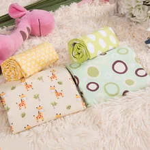 Одеяло& пеленание одеяло постельные принадлежности получения Одеяло s удобные супер мягкие детские Одеяло хлопок Flanelle рисунком, для детей возрастом от 4 шт./компл. по доступной цене