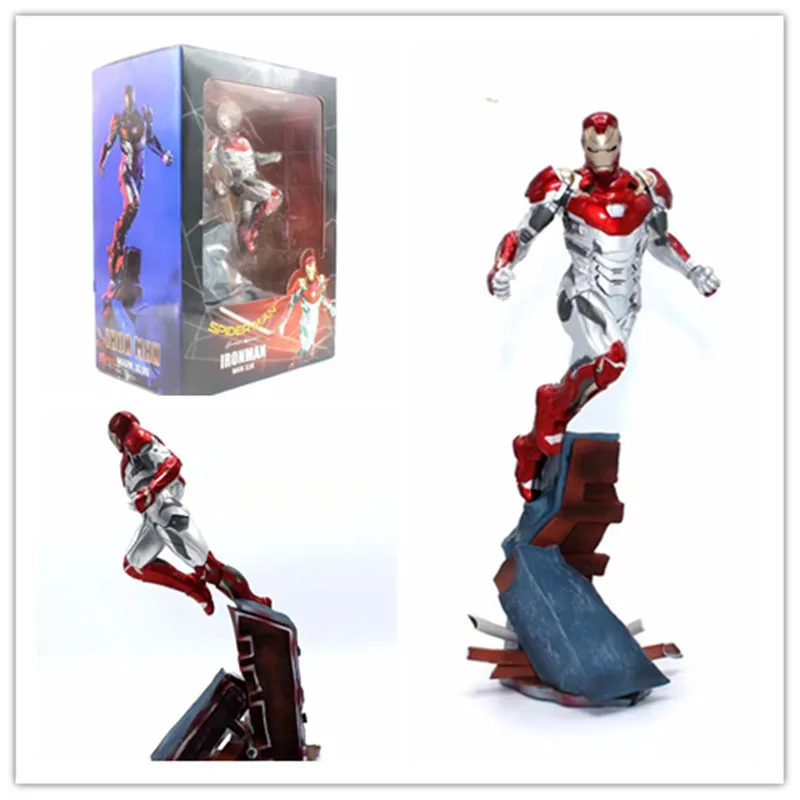 Экшн-фигурки Marvel Avengers 4 шт. MARK XLVII железный человек Человек-паук Homecoming MK47 ПВХ 27 см |