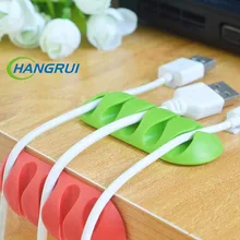 

Hangrui cable winder desktop solid power cord data line hub holder cable wire organizer clip for micro usb cable organizer