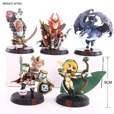 

5pcs/set DOTA 2 defence of the ancient game action figures collectible cartoon series high quality toys for children