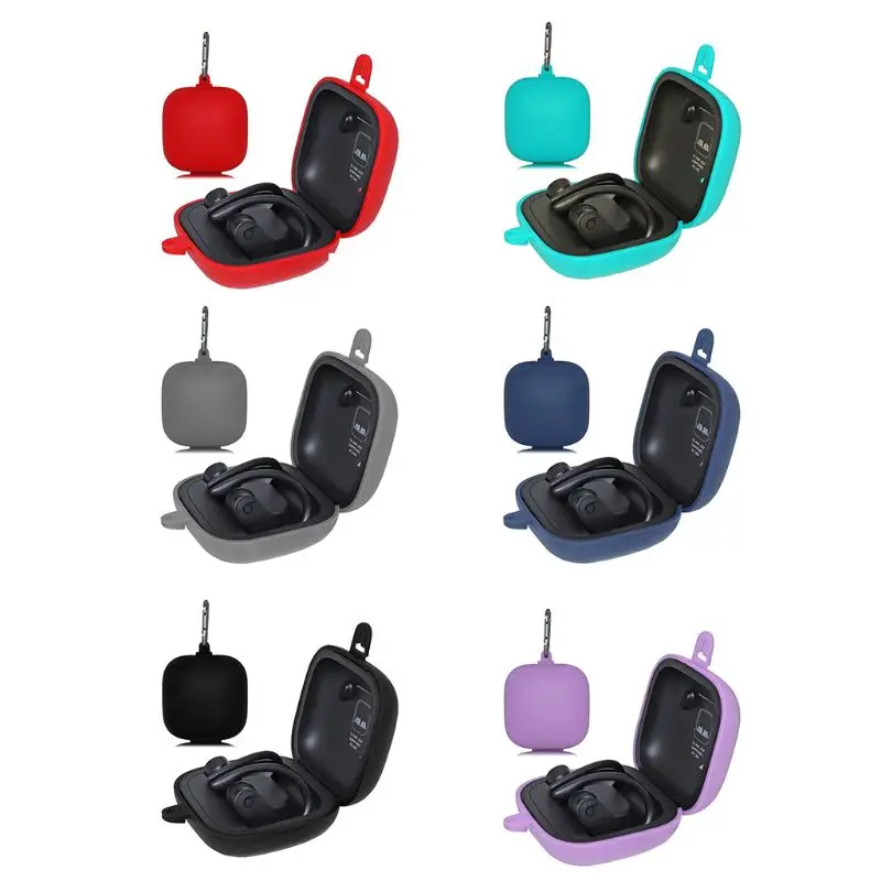 

Soft Silicone Storage Bag Anti-scratch Carrying Case Wallet Pouch for Beats Powerbeats Pro Totally Wireless Bluetooth Earphones