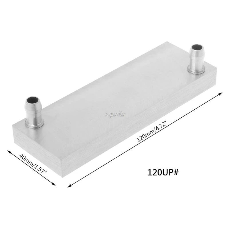 

Aluminum Alloy Water Cooling Block 40*120mm for Liquid-Water Cooler Heat Sink System Silver Use For PC Laptop CPU 120