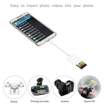 

New Micro USB To SD Card Reader Camera Reader OTG Data Adapter Cable For Samsung Xiaomi Huawei Android Mobile Phone Tablet PC