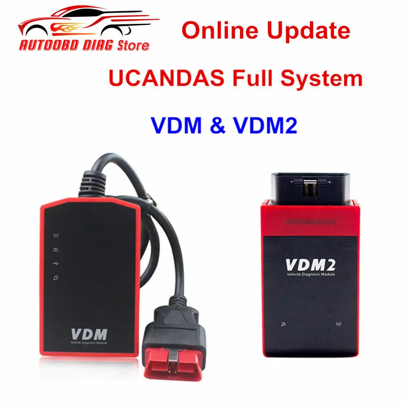 Оригинальная полная система wifi UCANDS VDM V3.9& UCANDAS VDM2 V5.2 Авто OBD2 сканер обновленный онлайн Поддержка нескольких языков