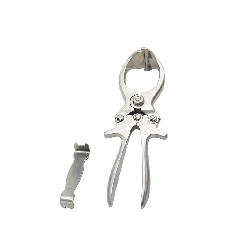 

1pcs Livestock supplies Stainless Steel Without Blood Pig Sheep castration Clamp Castration Tool Forceps Veterinary Special Too