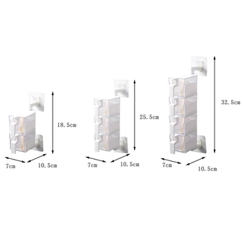 

Kitchen Wall Hanging Rotating Seasoning Storage Boxes Spice Jar Condiment Box Organization Tools