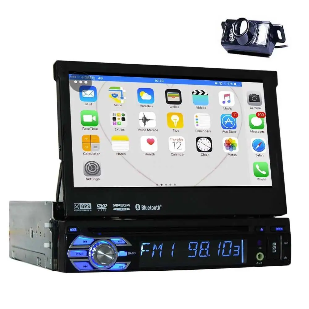 Backup Camera 2GB 7 Single Din Android 6 0 Car DVD Player with Bluetooth font b