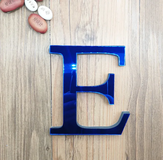 Buy DIY Blue Acrylic Letters 26 English Freestanding