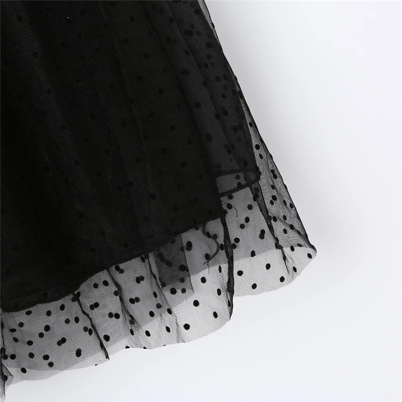 2019 Princess Elegant Dress For Girl Wedding Children Infant Kid Girls Solid Dot Net Yarn Casual Princess Dress Clothes V3$ (7)