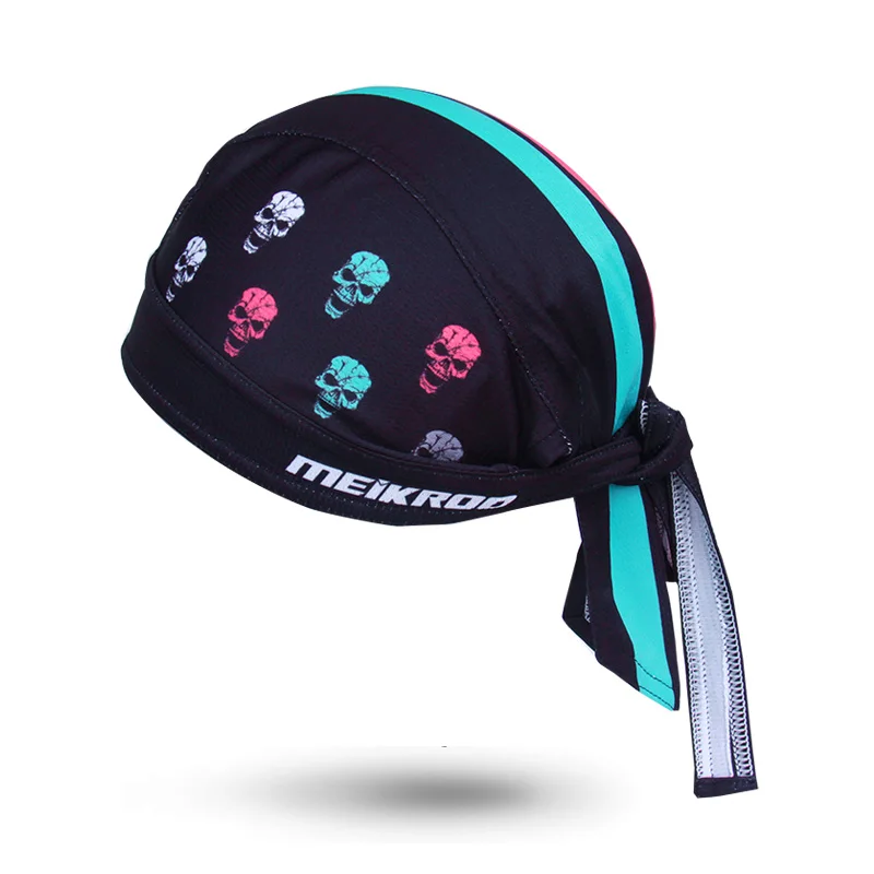 Hot Selling Unisex Devil Skull Pattern Elastic Cycling Cap Antisweat