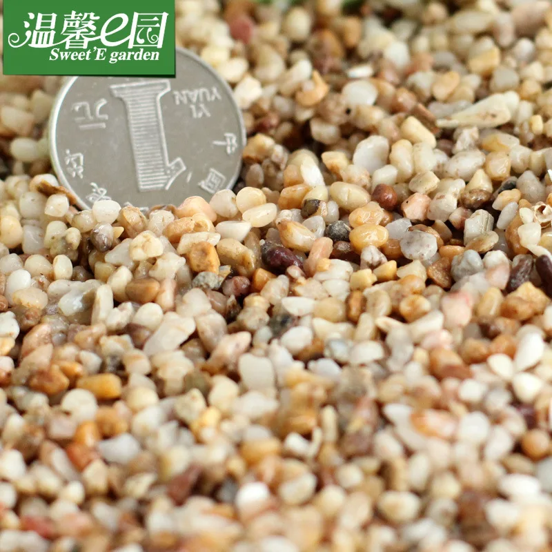 

1 bag Fine river stone moss micro landscape sand stone beach aquarium fish accessories supply