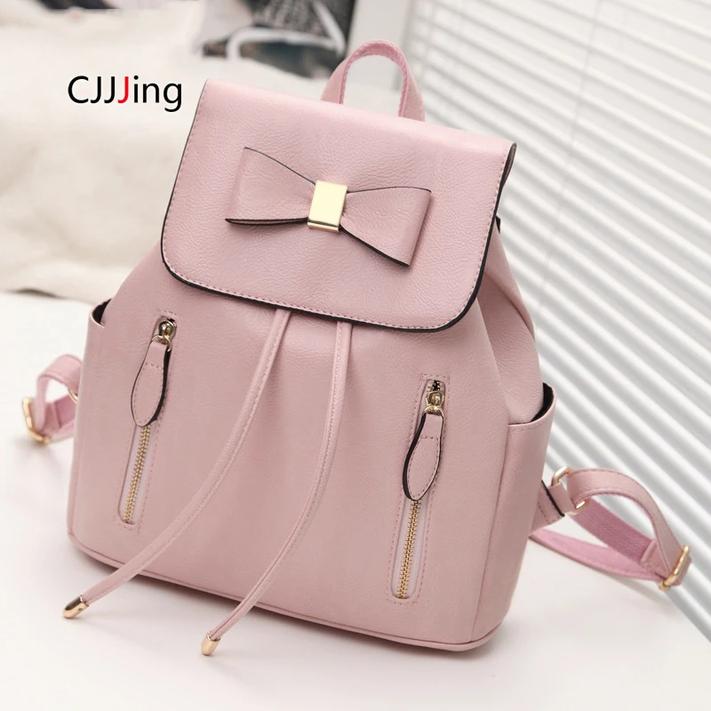 

Women's Backpack School Bags for Teenager Girl Bags Bowknot Women Multifunction Backpacks Mochila Mochila Feminina Brand CJJJing
