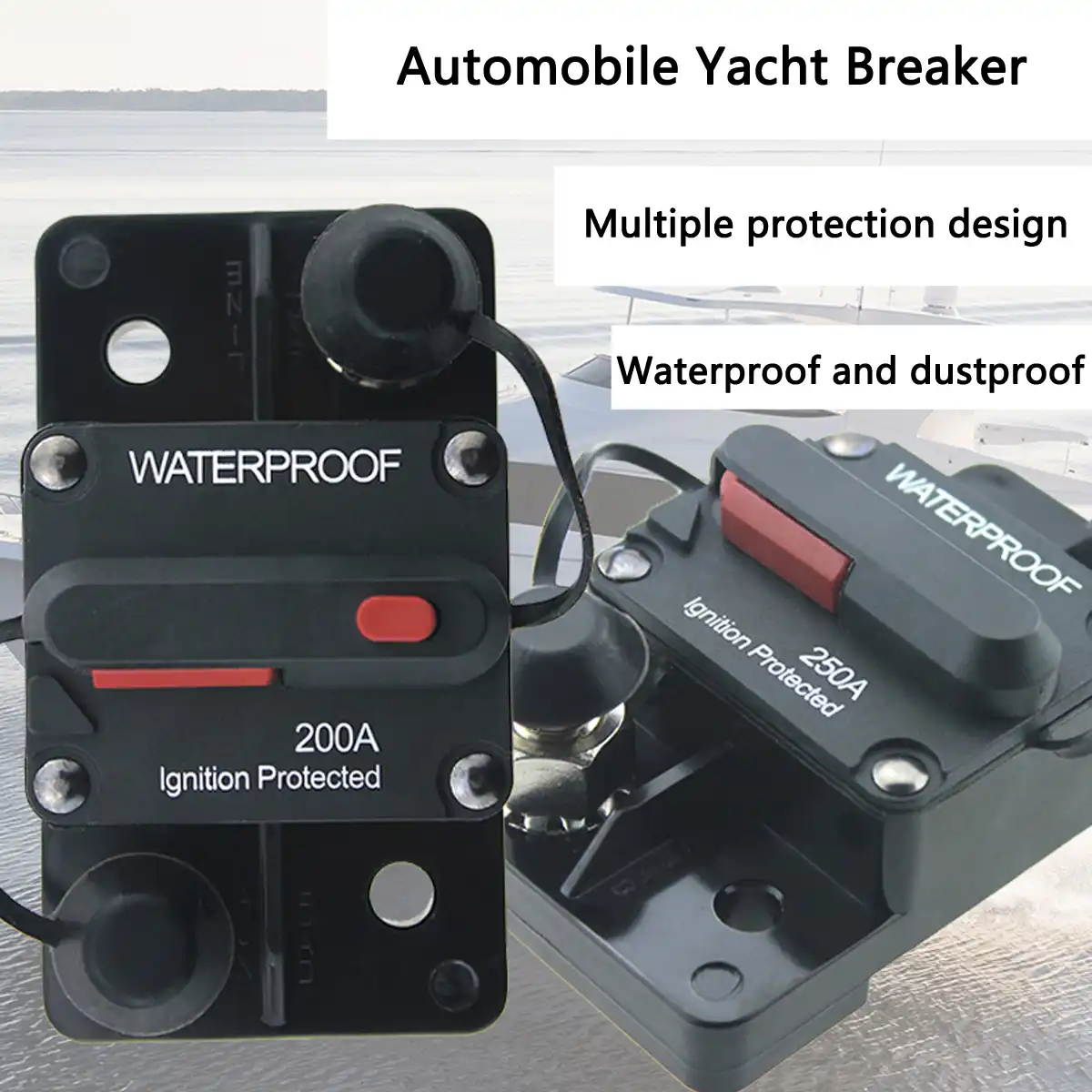 150A 140A Automobile Circuit Breaker Manual Reset Switch For 12V 24V 36V 48V Car