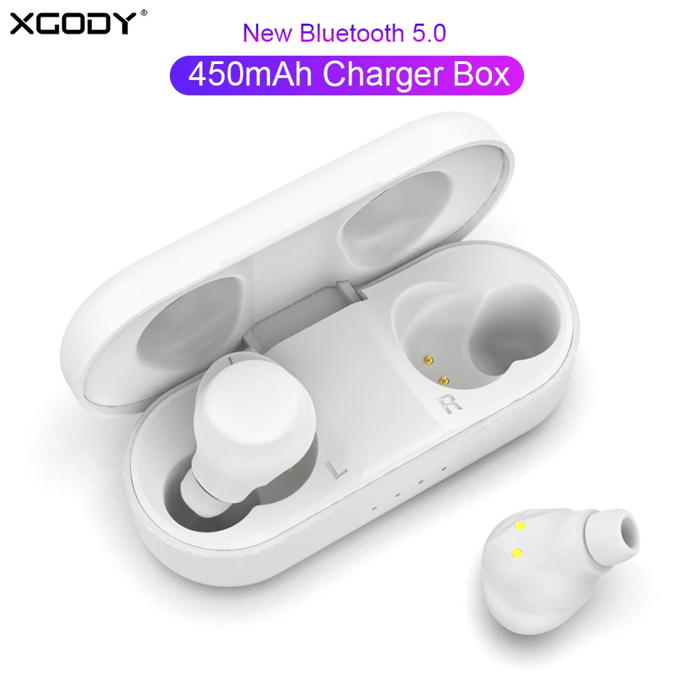 TWS наушники XGODY A5 с поддержкой Bluetooth 5 0 и микрофоном|Наушники гарнитуры| |