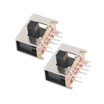 

10 PCS DC 50V 0.5A 8 Pin On/Off 2 Position 2P2T DPDT PCB Slide Switch Side Knob