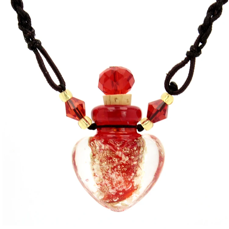 Aromatherapy Heart Gold Sand Essential Oils Perfume Bottle Diffuser