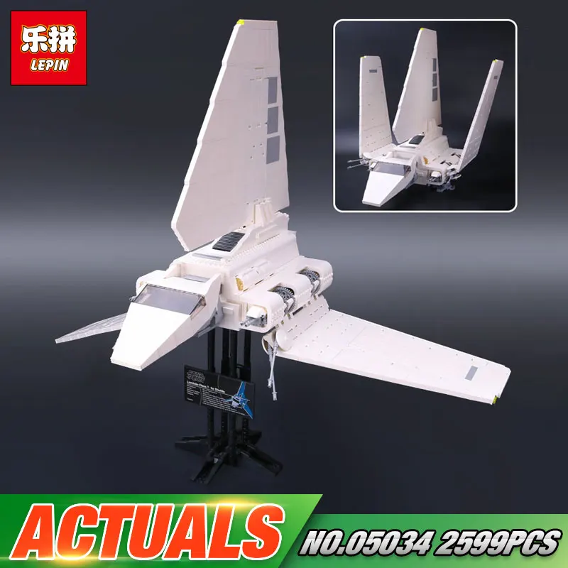 

LEPIN 05034 Star Kids Toys Wars Stunning The Assemble Shuttle Building Blocks Bricks Compatible with 10212 Blocks Christmas Gift