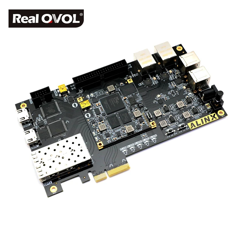 

RealQvol XILINX ZYNQ AX7015 FPGA Coretex-A9 XC7Z015 PCIE HDMI Optical fiber Gigabit Ethernet RG45