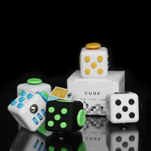 

squish antistress 11 Colors Fun cube Toy Dice Anxiety Attention Anti stress Puzzle Magic Relief Adults Funny Fidget Toys