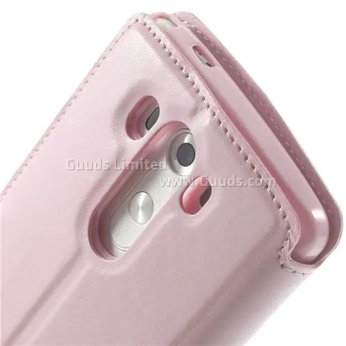 Roar Korea Noble Quick Circle Leather Flip Cover for LG G3 D850 D855 LS990 - Pink