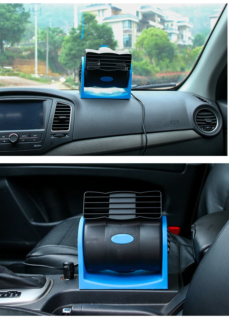 DMWD 12 В/24 В сильный ветер автомобильный турбо-охладитель автоматический охлаждающий воздушный вентилятор беспузырьковый кондиционер вентилятор с прикуривателем