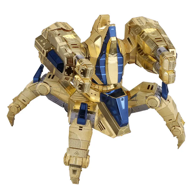 Najtaniej MU 3D Metal Nano Puzzle Star Craft Protoss nieśmiertelny zestaw modeli do składania YM N029 DIY 3D laserowo wycinane zabawki puzzle do audytu i dzieci